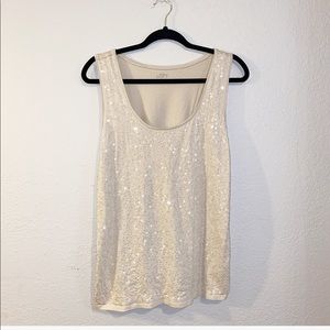 Loft Sequined Tank Top